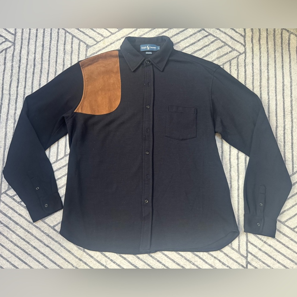 Ralph Lauren vintage men’s 100% merino wool shirt size L